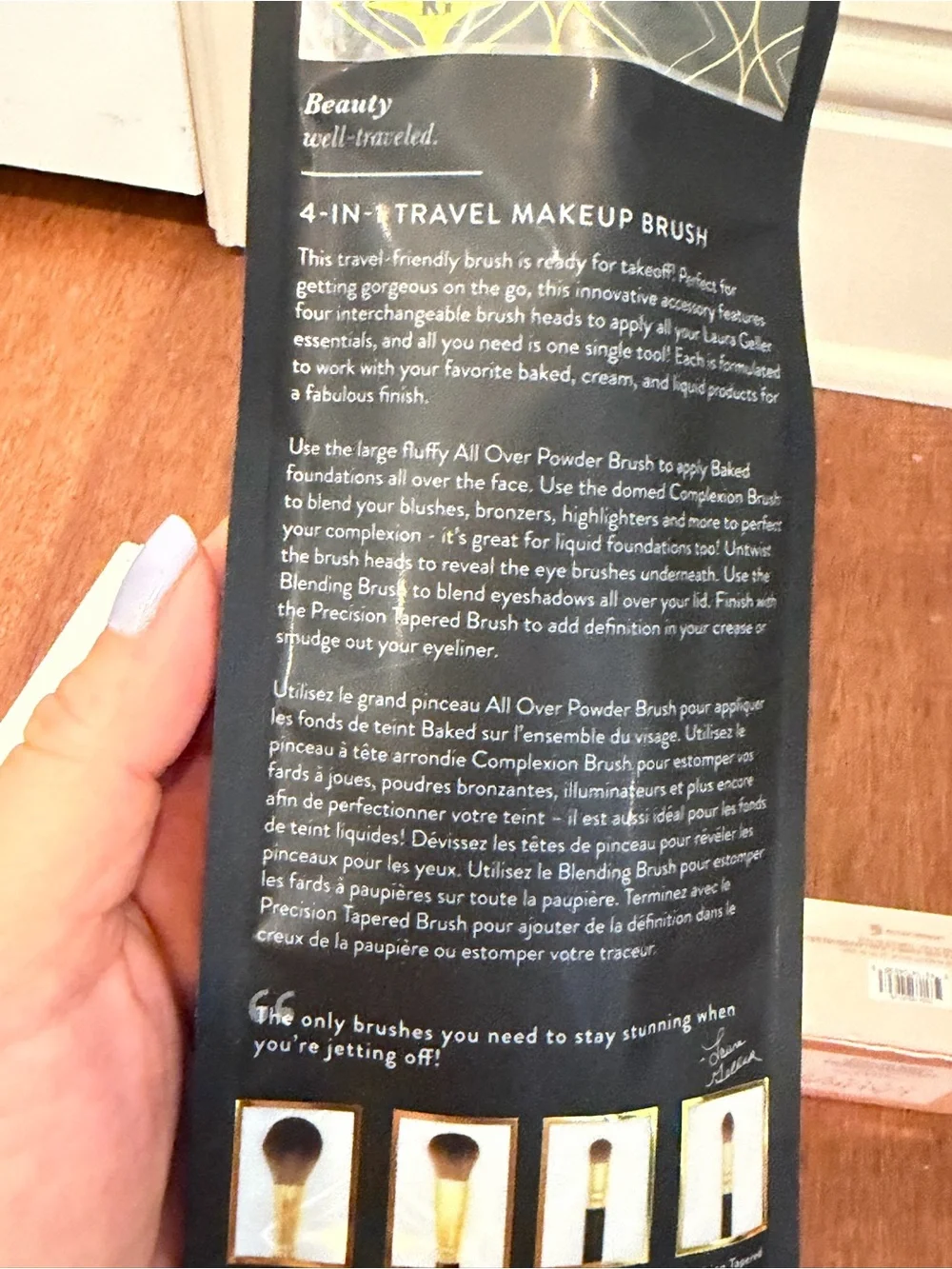 Laura Geller Powder Foundation,Travel Makeup Brush, flawless face hair removal